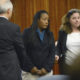 Ina Rogers, center, appears in Solano County Superior Court in Fairfield, CA.