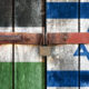 Flags of Palestine & Israel