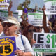 Photo of Fight for $15 advocates