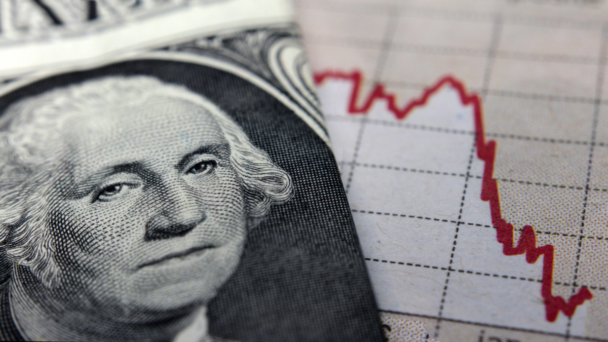 Photo illustration representing an economic recession