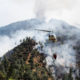 Photo of helicopter fighting Ferguson Fire