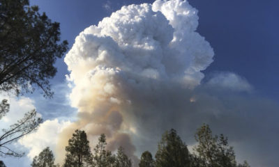Photo of wildfire in Redding, California area
