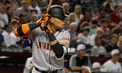 Stock photo of San Francisco Giants', Gorkys Hernandez, up to bat