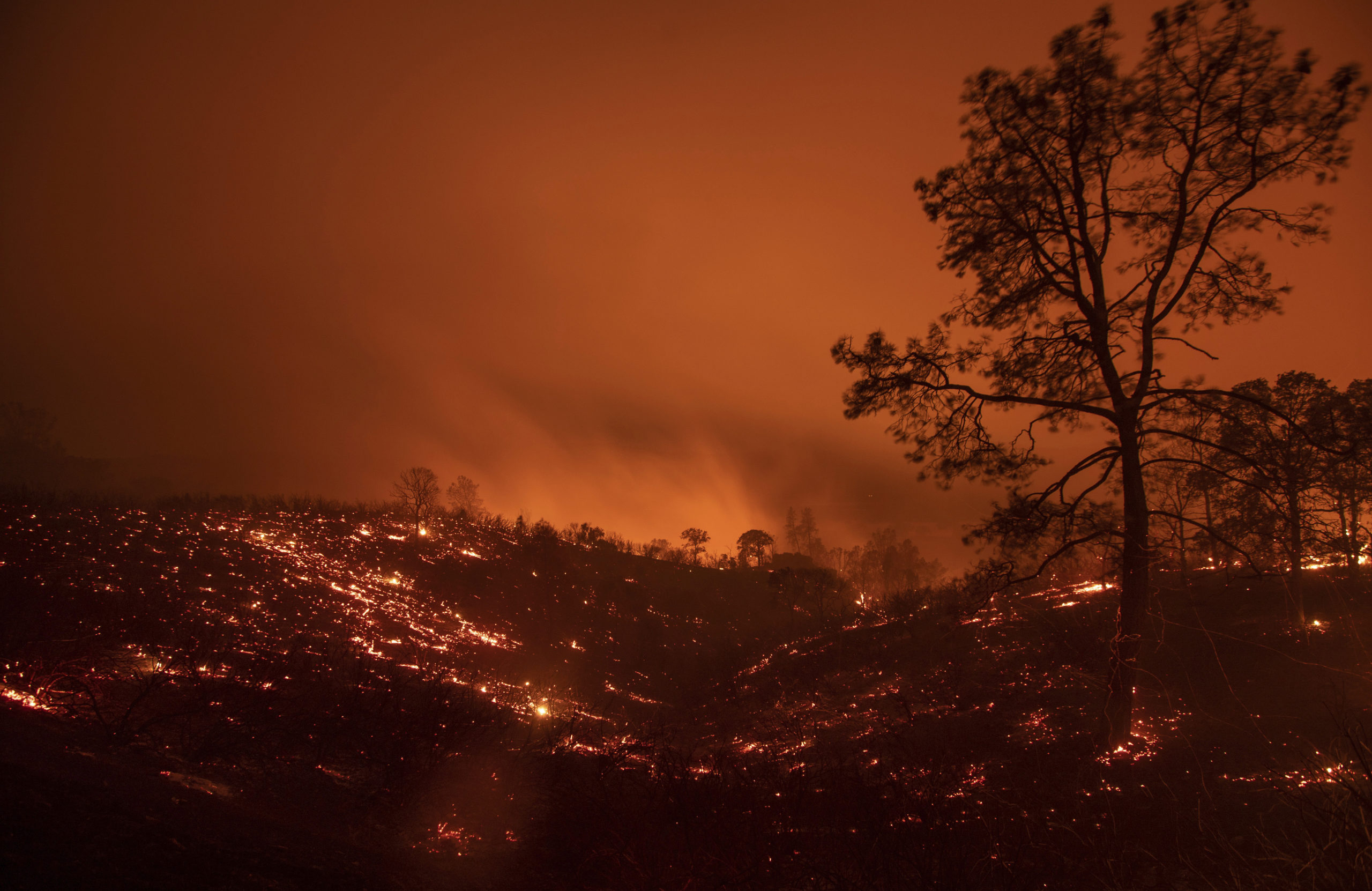 Photo of the Ranch Fire in Clearlake Oaks, Calif.