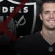 Photo graphic of Derek Carr and Raiders logo