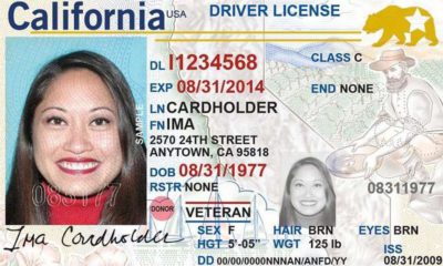 Example of a California Real ID card