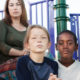Shutterstock Photo of a mother with her daughter and a foster ston