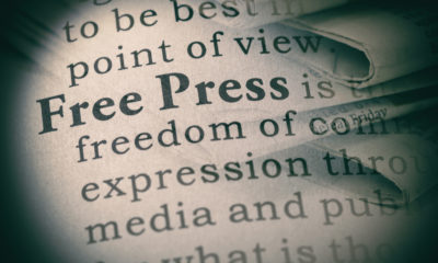 The words "free press"