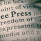 The words "free press"