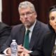 Photo of Kim Kardashian West at White House meeting in regard to prison reform