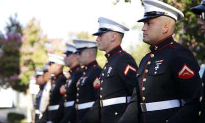 Photo of Marines at 9/11 remembrance event in Clovis