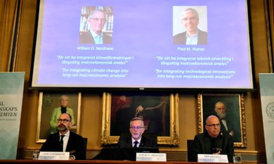 Photo of laureates of the Nobel Prize in Economics