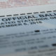 Absentee ballot for California vote