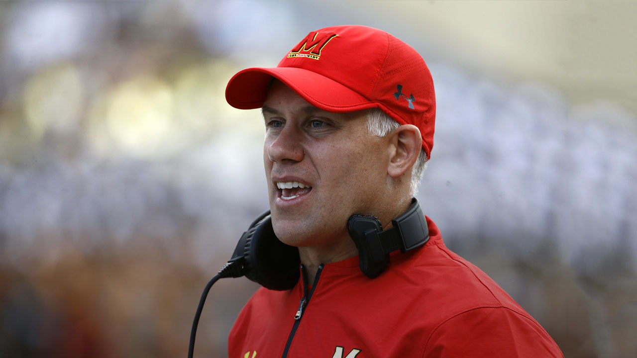 Photo of fired Maryland football coach DJ Durkin