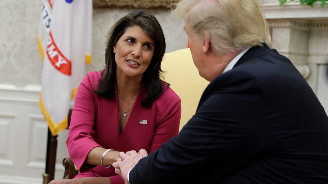 Photo of Nikki Haley and President Donald Trump