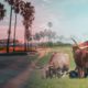 Photo illustration of California and Texas scenes