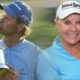 Photo combo of Retief Goosen and Jan Stephenson
