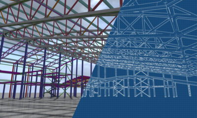 3D image of high-tech building construction