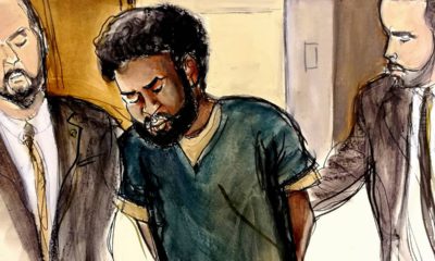 Photo of court room file drawing of Akayed Ullah