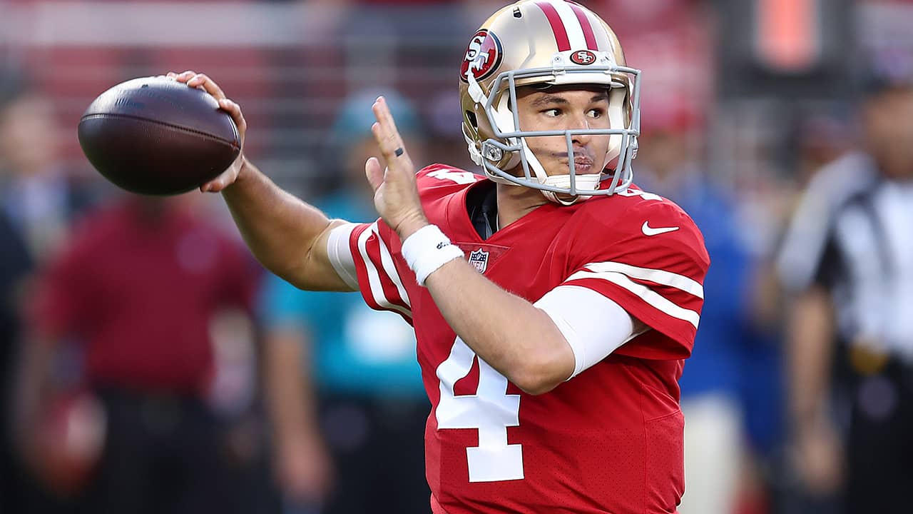 Photo of San Francisco 49ers quarterback Nick Mullens