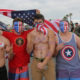 Photo of Trump supporters in Huntington Beach, California