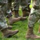 Photo of U.S. Army solders marching in formation