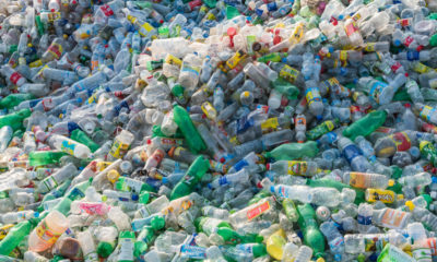 Huge pile of plastic bottles