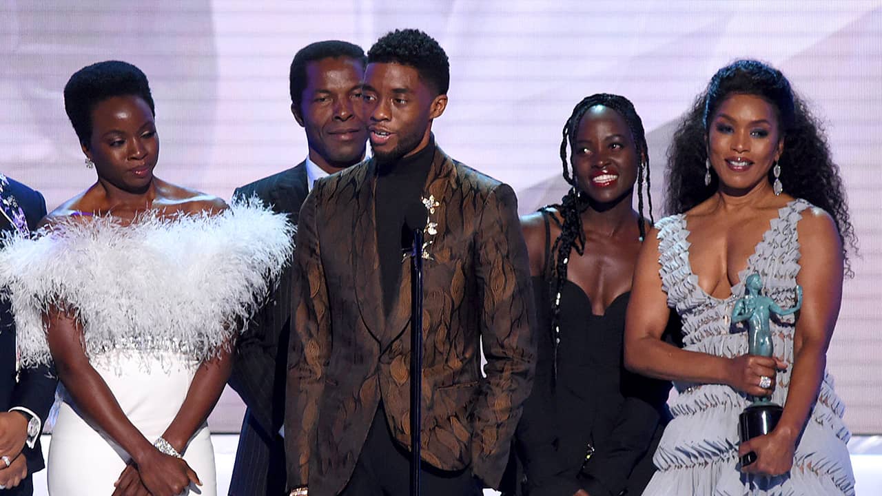 Photo of Black Panther cast members