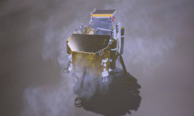 Photo of a simulated landing process of Chang'e-4 lunar probe