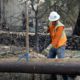 Photo of a Pacific Gas & Electric worker