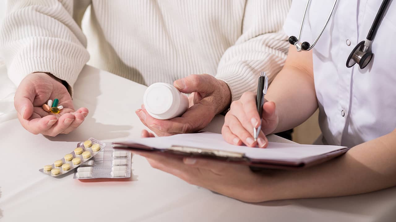 Photo of doctor and patient