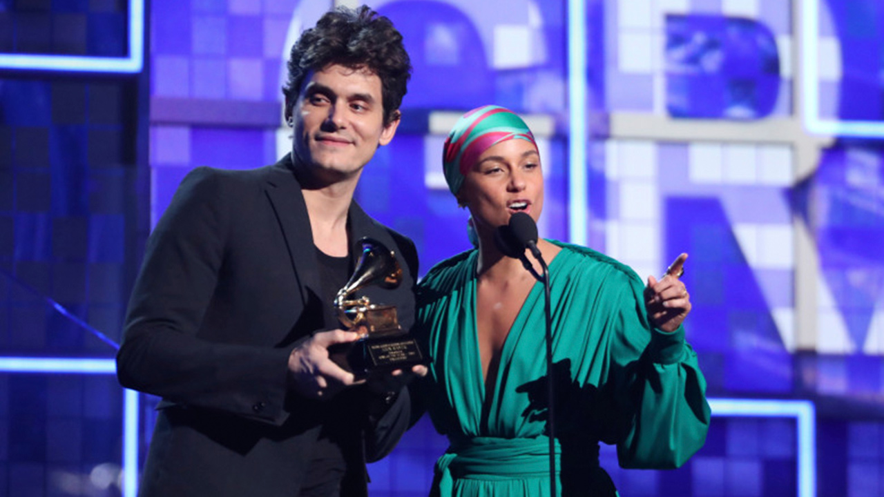 Photo of John Mayer and Alicia Keys