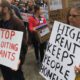 Photo of protesters in Oregon
