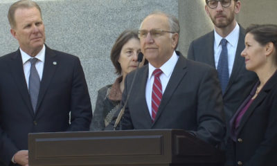 Photo of Fresno Mayor Lee Brand talking about homelessness in Sacramento