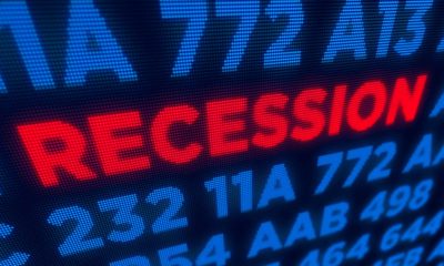 Shutterstock image representing a recession