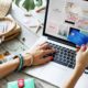 Photo of a women shopping online
