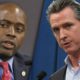 Photo combination of Gov. Gavin Newsom and Tony Thurmond