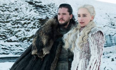 Photo of Kit Harington as Jon Snow, left, and Emilia Clarke as Daenerys Targaryen in a scene from "Game of Thrones"