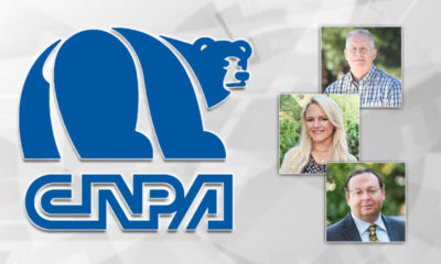 Composite of CNPA logo and portraits of Bill McEwen, Jamie Ouverson and Bill McEwen