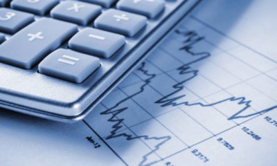 Photo of calculator and graph