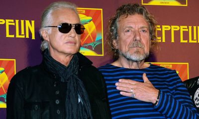 Photo of Robert Plant and Jimmy Page of Led Zeppelin