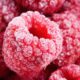 Photo of frozen raspberries