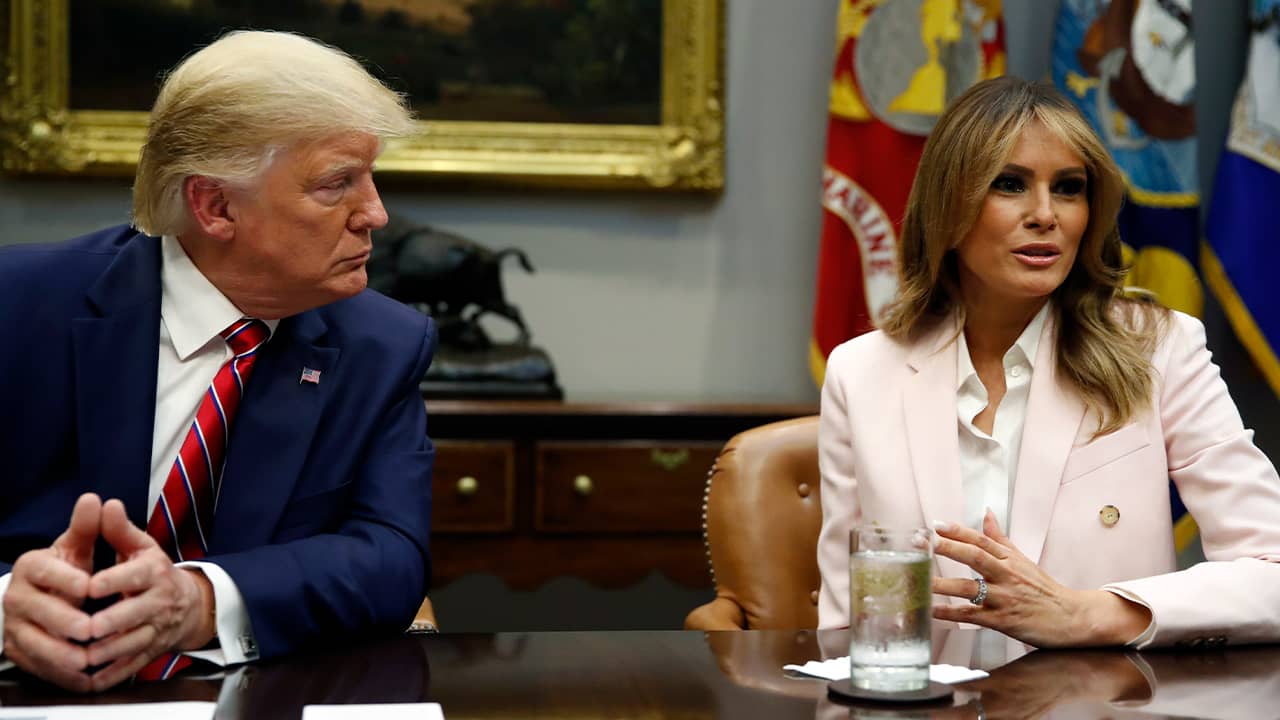 Photo of President Donald Trump and First Lady Melania Trump
