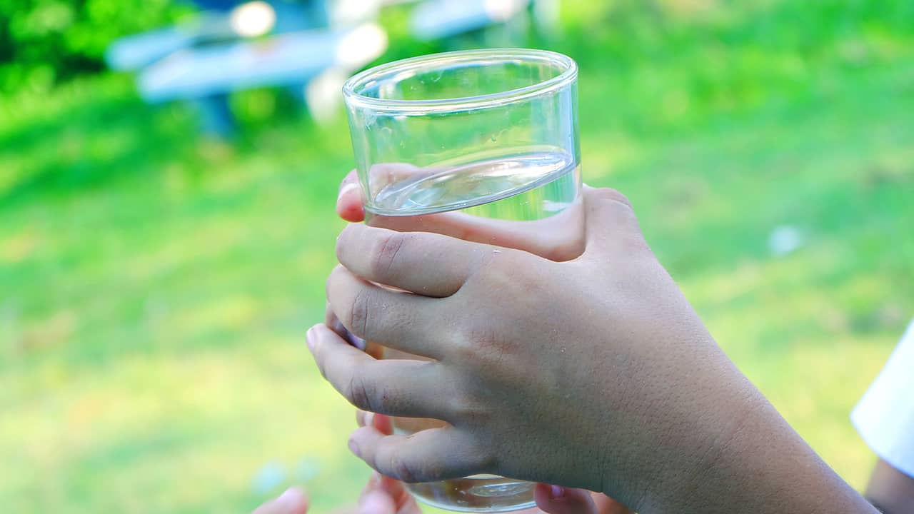 Photo of a glass of water