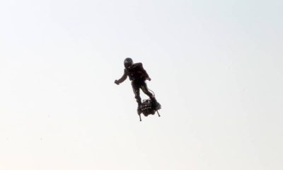 Photo of Franky Zapata taking air in Northern France