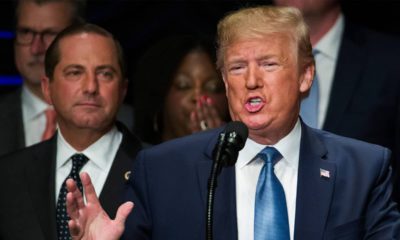 Photo of President Donald Trump and Alex Azar