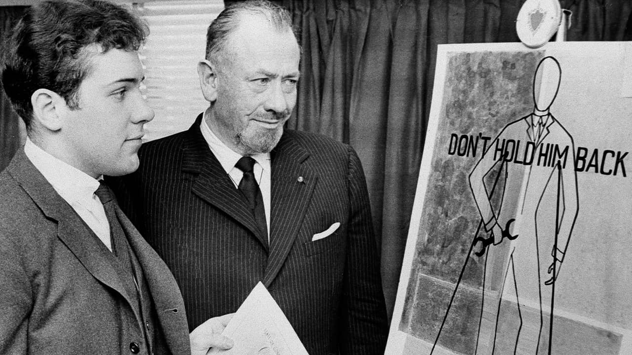Photo of John Steinbeck and his son, Thomas