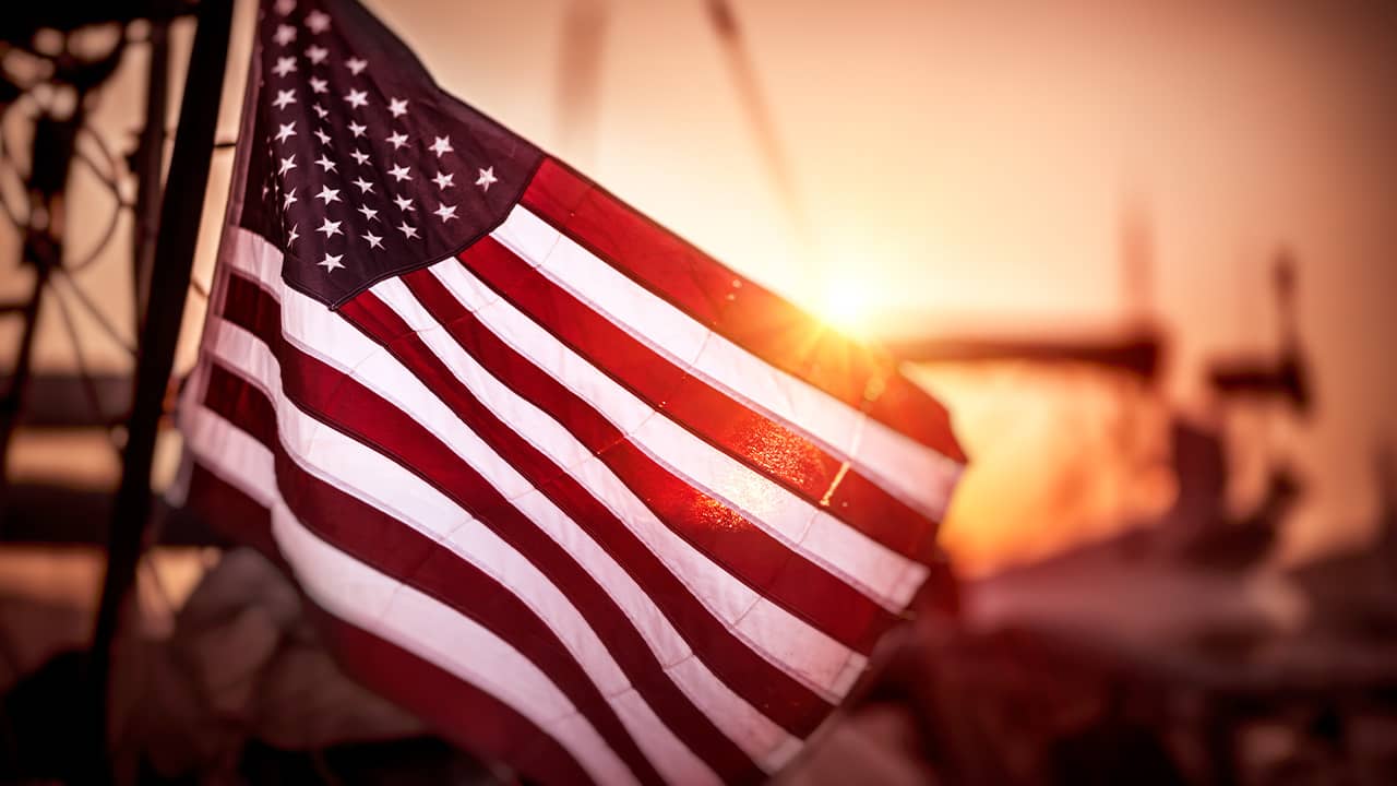 Photo of an American flag