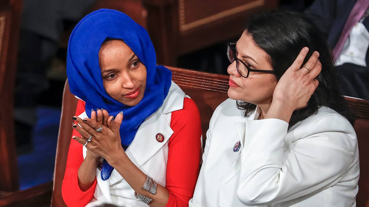 Photo of Ilhan Omar and Rashida Tlaib