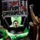 Photo of people chanting near Area 51
